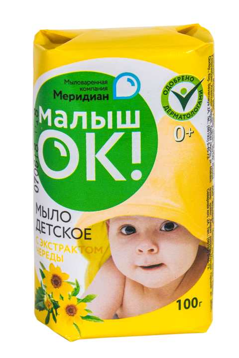 Детское мыло, МалышОК, с экстрактом череды