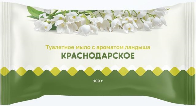 Туалетное мыло, Краснодарское, с ароматом ландыша